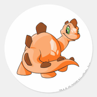 Sticker Rond Chomby Orange