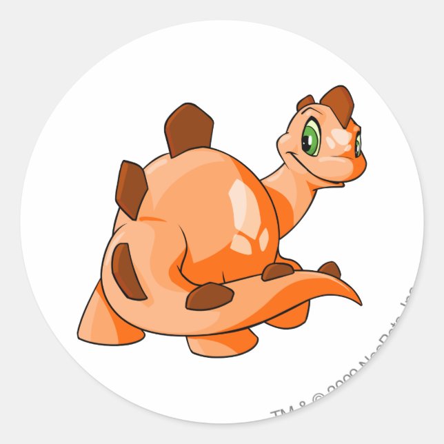 Sticker Rond Chomby Orange (Devant)