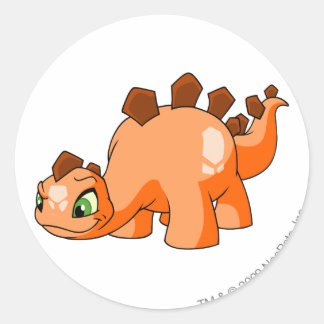 Sticker Rond Chomby Orange