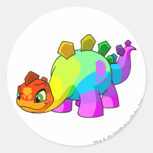 Sticker Rond Chomby Rainbow
