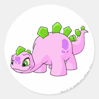 Sticker Rond Chomby rose