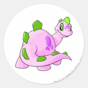 Sticker Rond Chomby rose