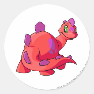 Sticker Rond Chomby rouge