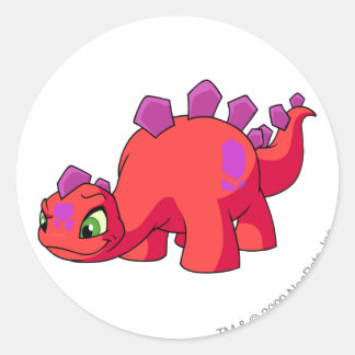 Sticker Rond Chomby rouge