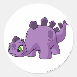 Sticker Rond Chomby violet