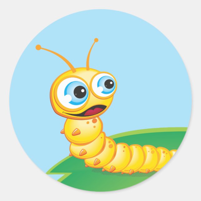 Sticker Rond Chomp the Grub :: (Devant)