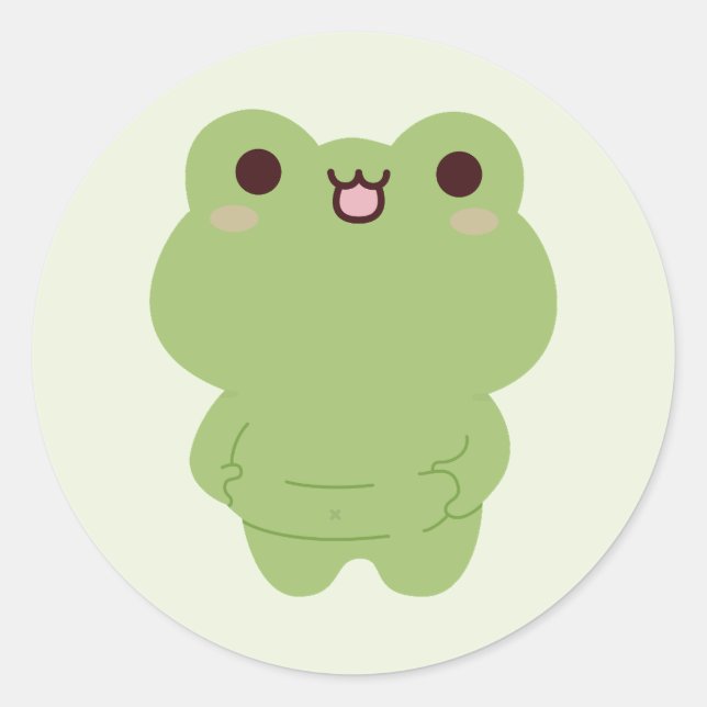 Sticker Rond Chonky Frog (Devant)