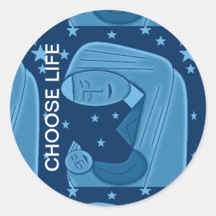 STICKER ROND CHOOSE LIFE