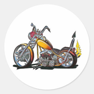 Sticker Rond Chopper dur personnalisé