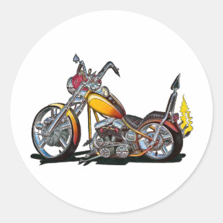 Sticker Rond Chopper dur personnalisé