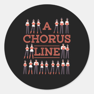 Sticker Rond Chorale Chorale Chorale Chanteur musicien Cadeau
