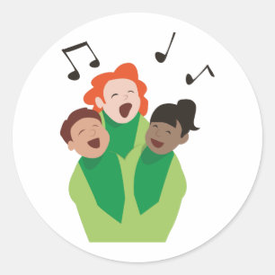 Sticker Rond Chorale pour enfants