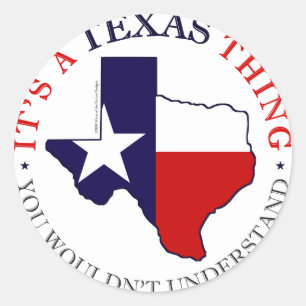 Sticker Rond Chose du Texas