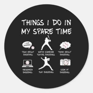 Sticker Rond Choses que je fais dans mon temps libre Vendre Ama