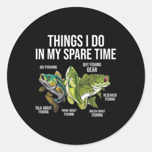 Sticker Rond Choses que je fais pendant mon temps libre Amateur
