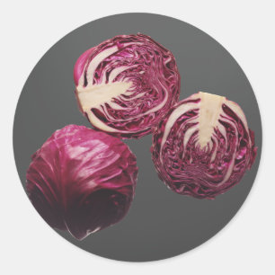 Sticker Rond Chou rouge