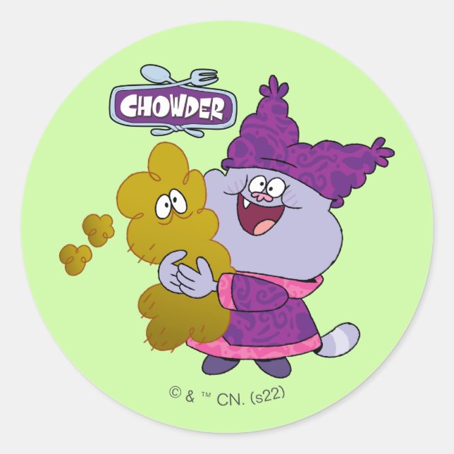Sticker Rond Chowder et Kimchi (Devant)