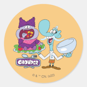 Sticker Rond Chowder et Mung Daal