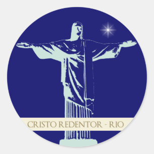 Sticker Rond Christ Rio de Janeiro