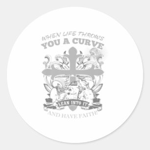 Sticker Rond Christian Biker Motorcycle Jésus Christ ont