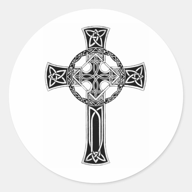 Sticker Rond Christian Cross Produits (Devant)