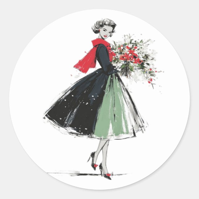 Sticker Rond Christmas  (Devant)