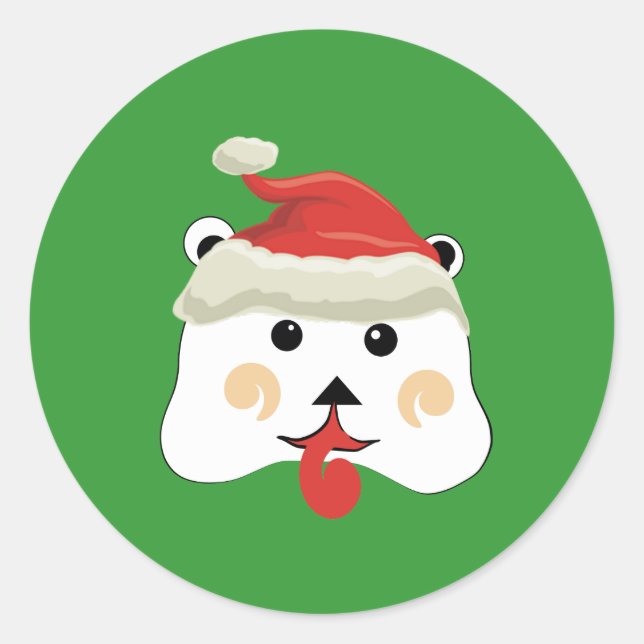 Sticker Rond Christmas Bear (Devant)