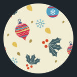 Sticker Rond  Christmas day<br><div class="desc">This design is a beautiful gift in Christmas day and express your celebration for Christmas day</div>