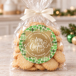 Sticker Rond Christmas Homemade Holiday Baking