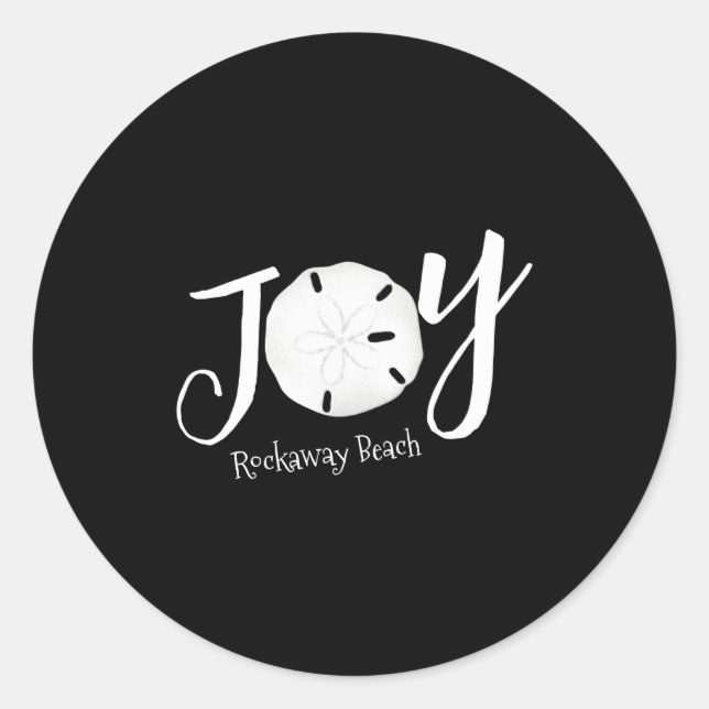 Sticker Rond Christmas Joy Sand Dollar T Shirt  (Devant)