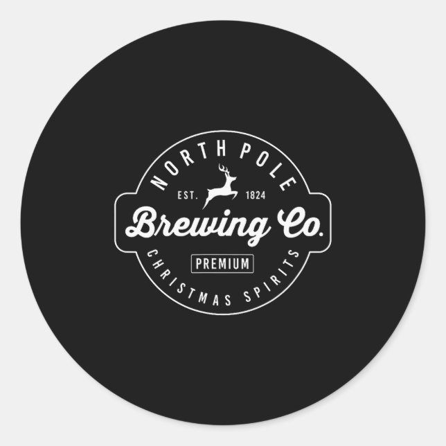 Sticker Rond Christmas North Le Brewing Beer Holiday Season  (Devant)