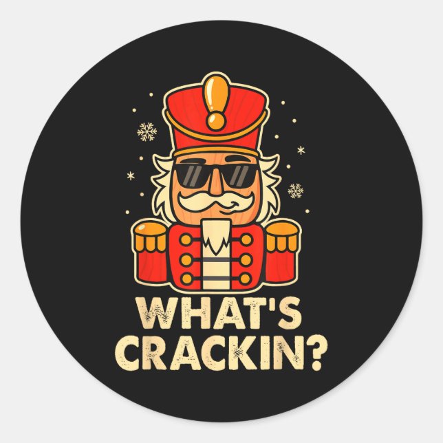 Sticker Rond Christmas Nutcracker Shirt Men Kids Women Boys Chr (Devant)