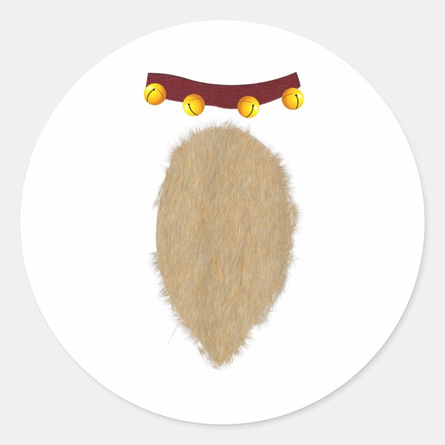 Sticker Rond Christmas Reindeer Costume  (Devant)