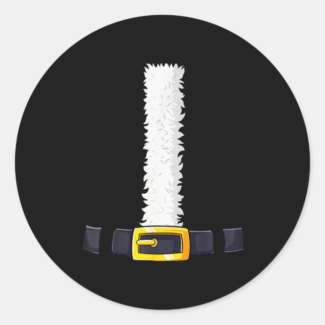 Sticker Rond Christmas Santa-santa Claus Costume Fun Santa Suit (Devant)