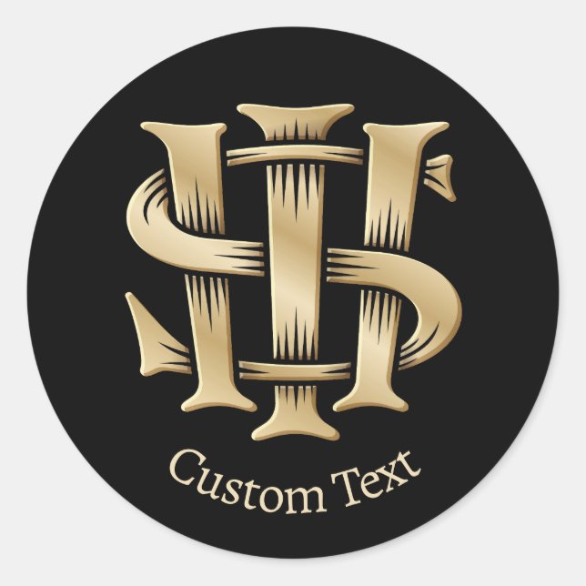 Sticker Rond Christogramme IHS (Devant)