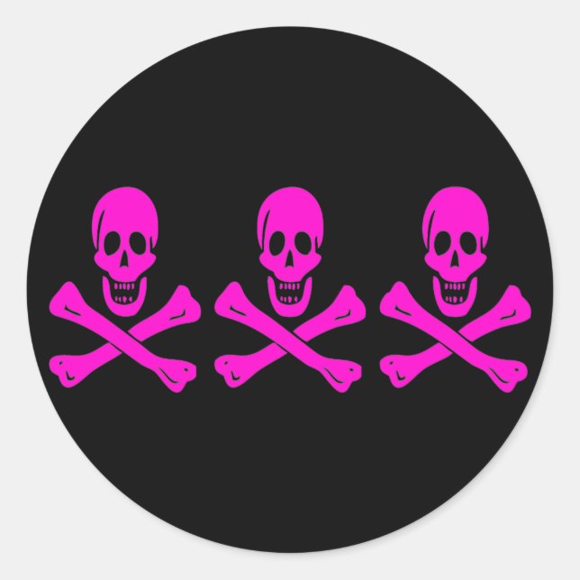 Sticker Rond Christopher Condent-Pink (Devant)