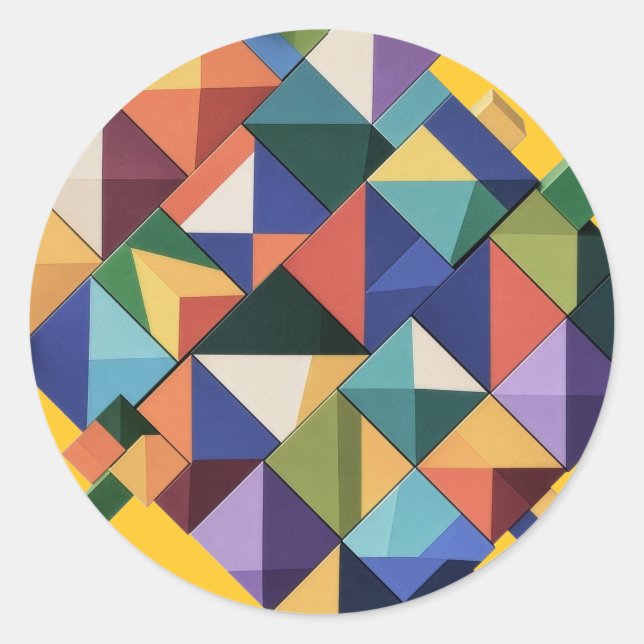 Sticker Rond Chromatic Structure (Devant)
