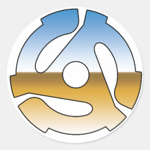Sticker Rond Chrome 45 tr/min