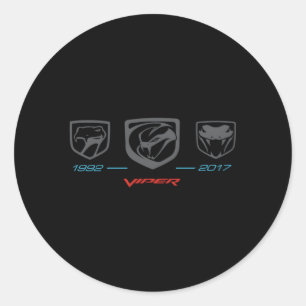 Sticker Rond Chronologie Dodge Viper