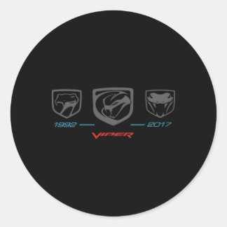 Sticker Rond Chronologie Dodge Viper