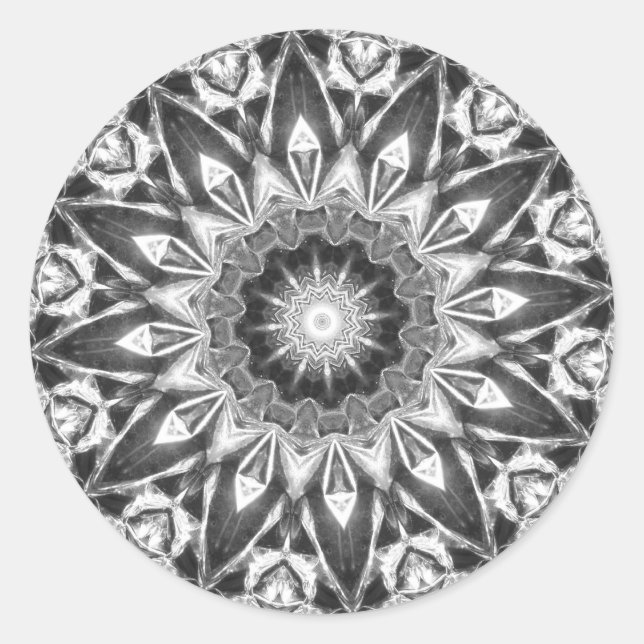 Sticker Rond Chrystal Kaleidoscope 05 (Devant)