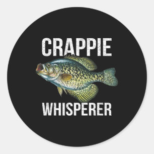 Sticker Rond Chuchoteur de Crappie