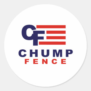 Sticker Rond CHUMP 2016 - Anti-Trump -