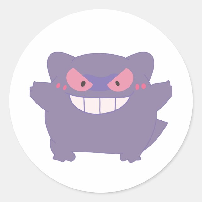 Sticker Rond Chunky Gengar (Devant)