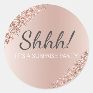 Sticker Rond Chut ! Anniversaire Surprise Anniversaire