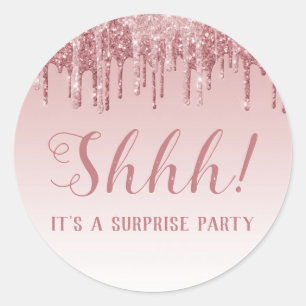 Sticker Rond Chut ! Anniversaire Surprise Anniversaire