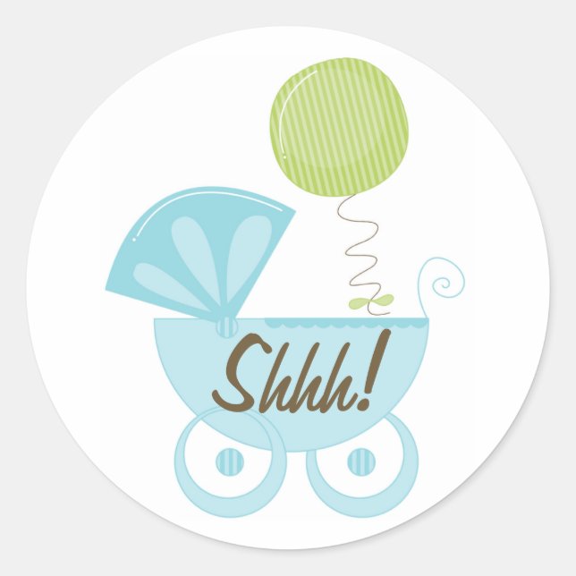Sticker Rond Chut Porte-Bébé ! (Devant)