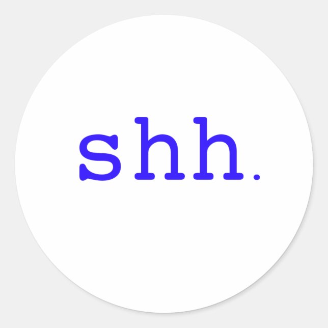 Sticker Rond Chut. Rouge noir (Devant)