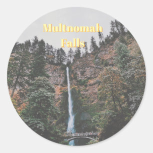 Sticker Rond Chutes de Multnomah