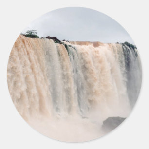 Sticker Rond Chutes d'Iguazu Brésil / Argentine